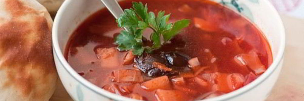 Постный борщ