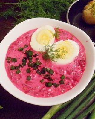 Шалтибарщай — холодный борщ по-литовски