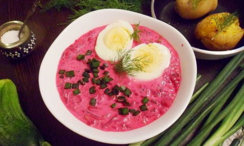 Рецепт шалтибарщая — холодного борща по-литовски