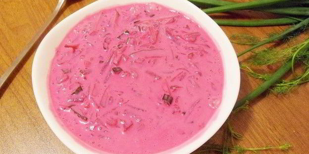 шалтибарщай — холодный борщ по-литовски