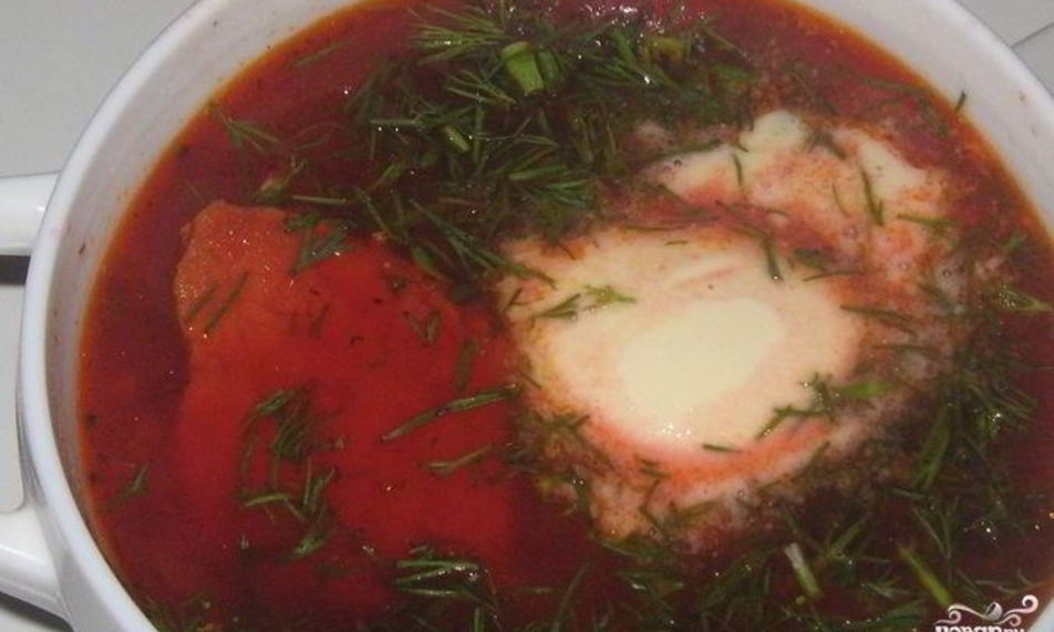 Рецепт вкусного борща со свининой