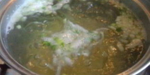 зеленый борщ без мяса