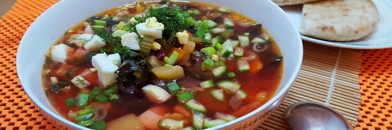 Зеленый борщ без щавеля