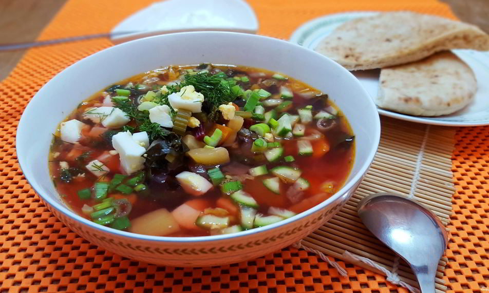 Рецепт зеленого борща без щавеля