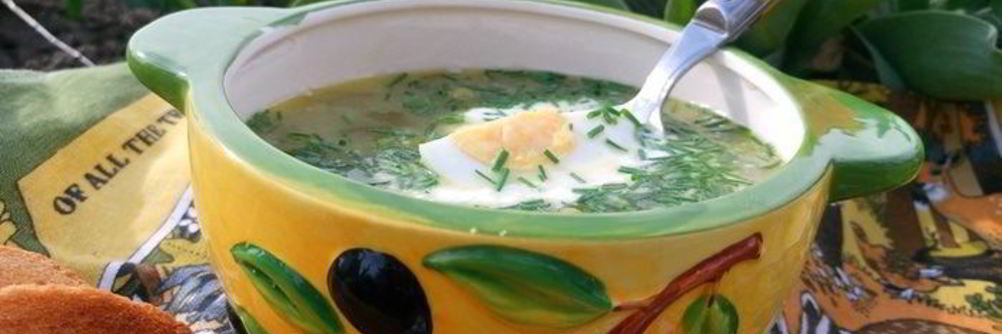 Зеленый борщ на новый лад