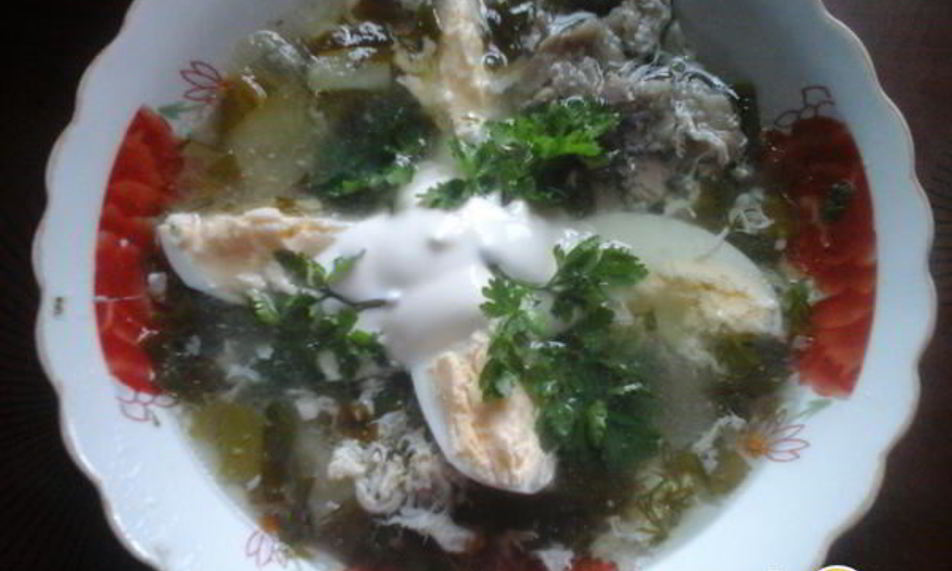 Рецепт зеленого борща по-деревенски