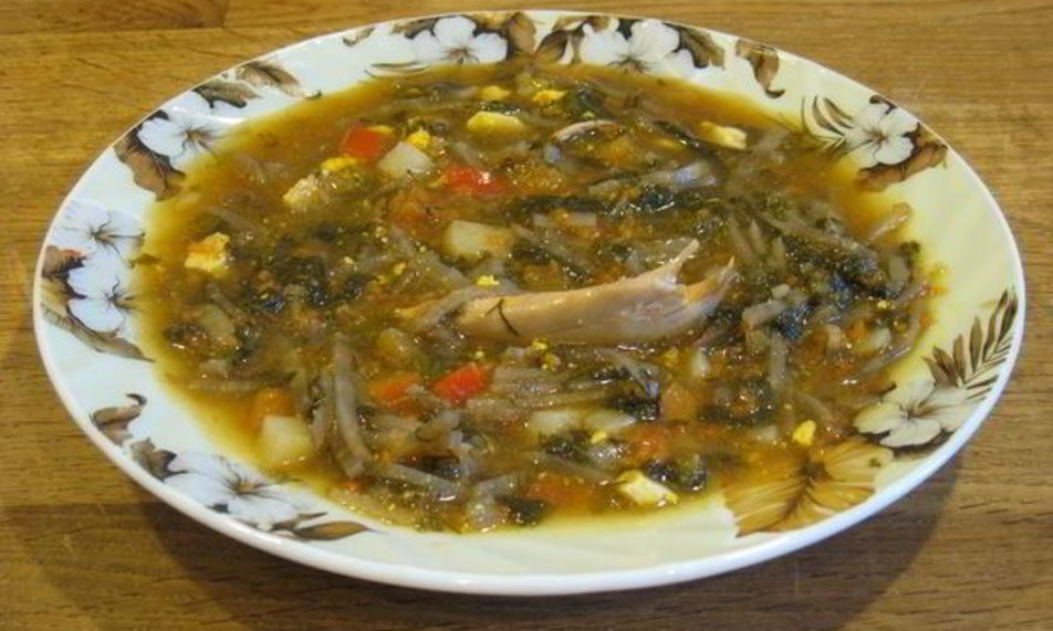 Рецепт зеленого борща с томатом