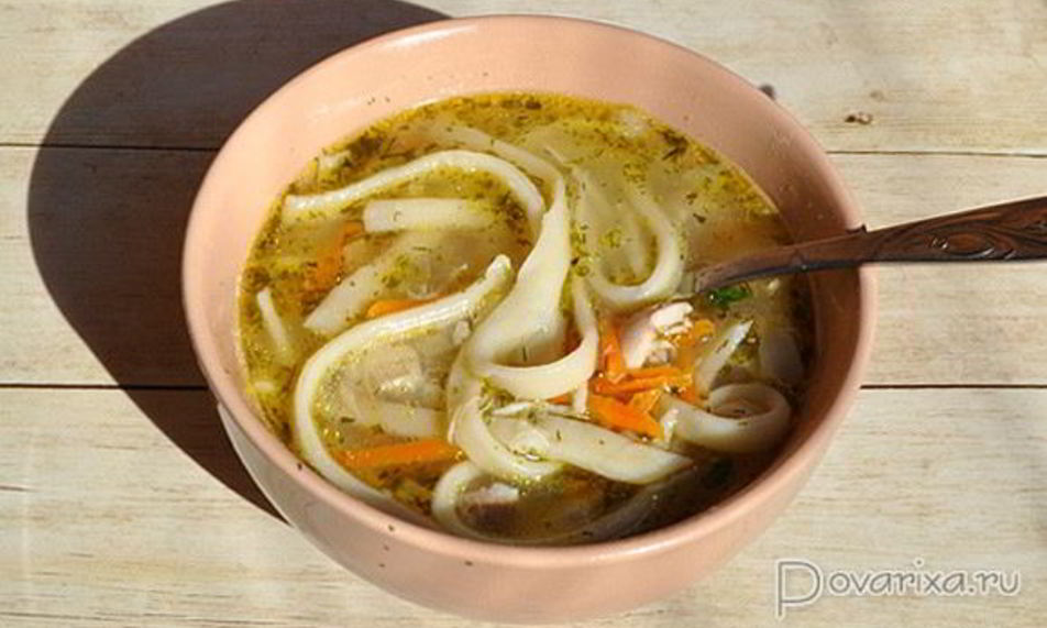 Рецепт бульона с домашней лапшой