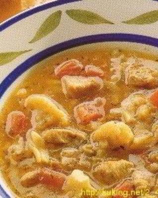 Бульон с курицей и макаронами