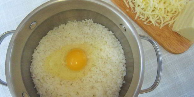 бульон с запеченным рисом