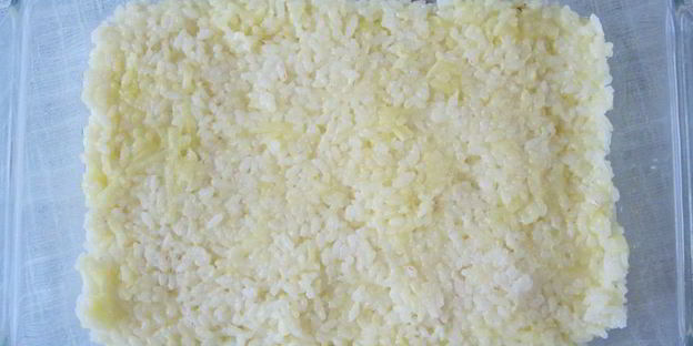 бульон с запеченным рисом