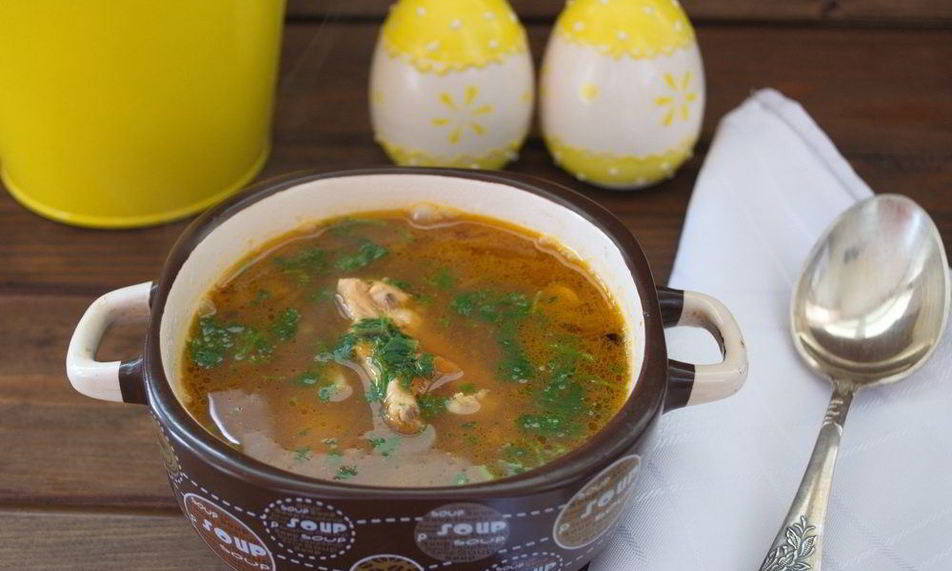 Рецепт диетического супа на курином бульоне