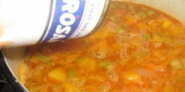 фасолевый суп на курином бульоне