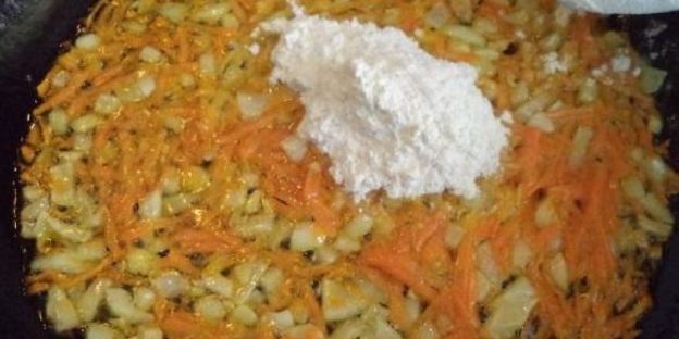 грибной суп на курином бульоне