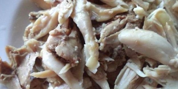 грибной суп на курином бульоне