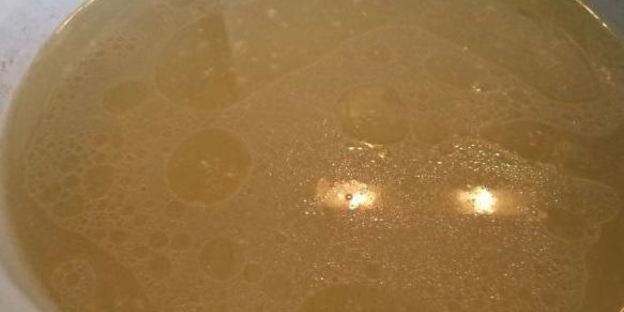 грибной суп на курином бульоне