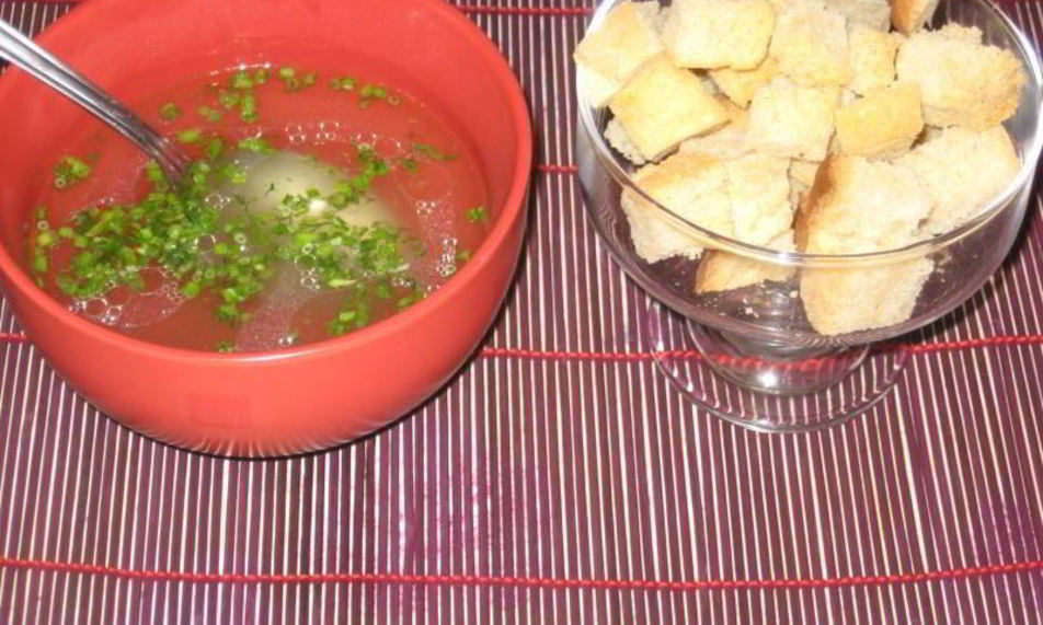 Рецепт крепкого бульона из мяса говядины