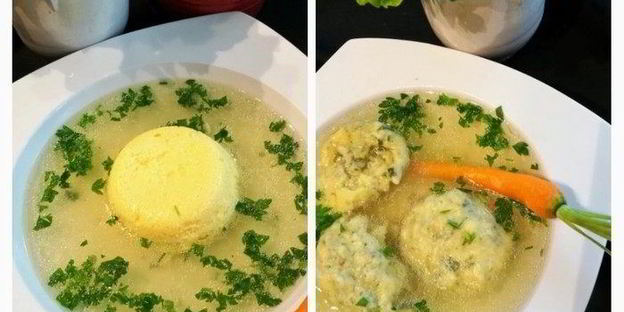 куриный бульон с клецками