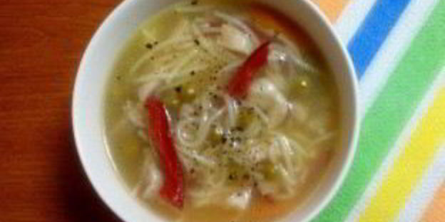 куриный суп на овощном бульоне