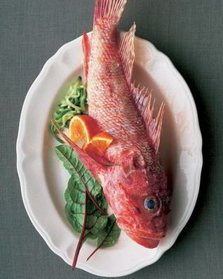 Морской ерш в бульоне