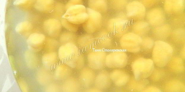 нутовый суп на курином бульоне