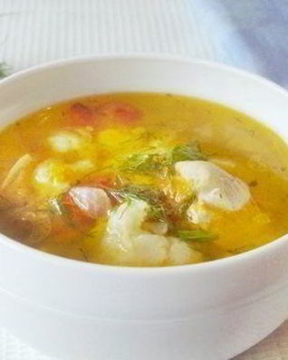 Суп с репой на курином бульоне