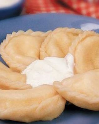 Вареники с картошкой на курином бульоне в мультиварке