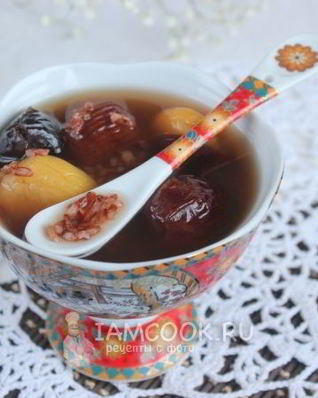 Десертный суп с сухофруктами