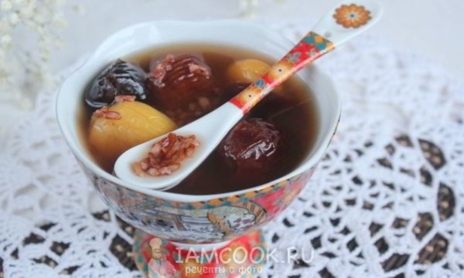 Рецепт десертного супа с сухофруктами