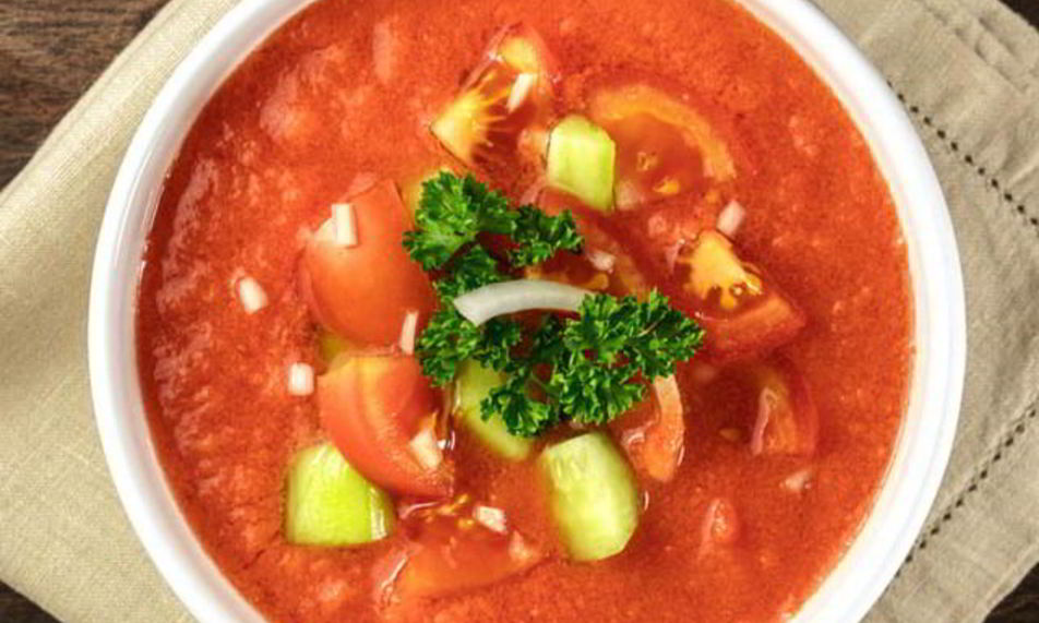 Рецепт гаспачо с газированной водой