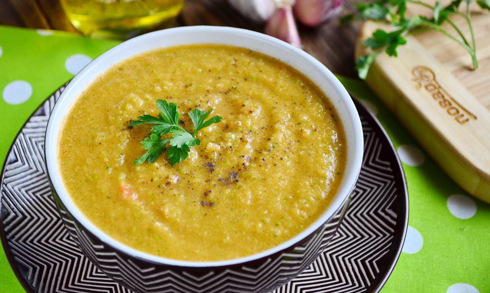 Рецепт гаспачо с кабачками остренький