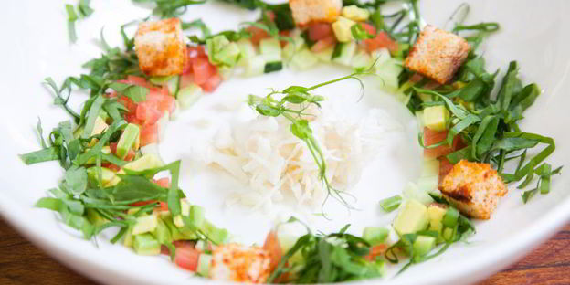 гаспачо с крабовыми палочками