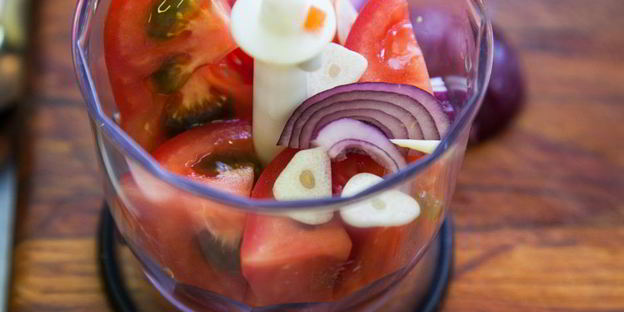 гаспачо с крабовыми палочками