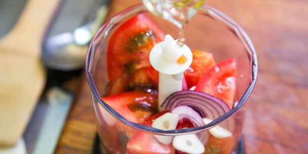 гаспачо с крабовыми палочками