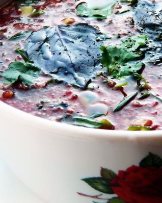 Гаспачо с соком лайма