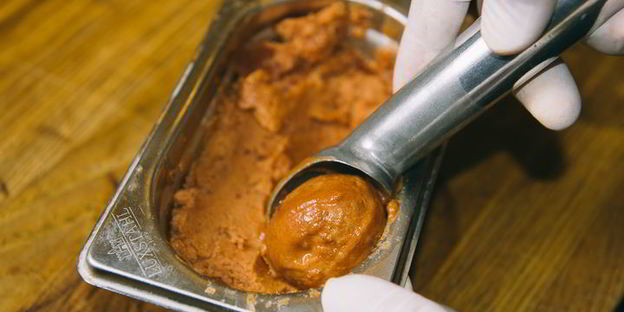 гаспачо с сорбетом из томатов