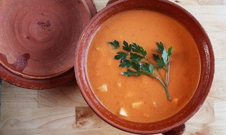 Рецепт гаспачо с томатами и персиками