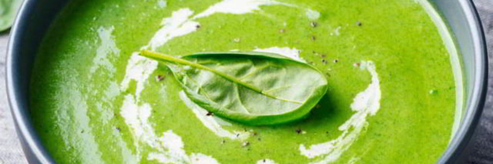 Гаспачо со шпинатом