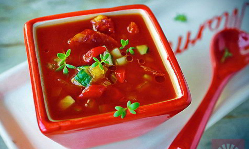 Рецепт гаспачо — томатного льда и пламень