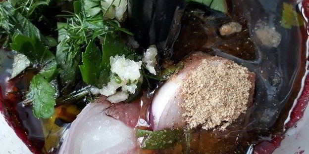 свекольно-ягодный гаспачо