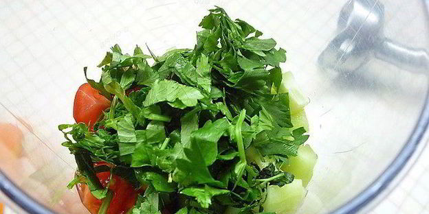 вишнево-малиновый гаспачо