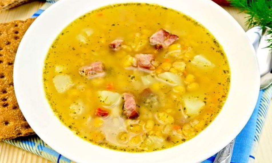 Рецепт горохового супа с беконом