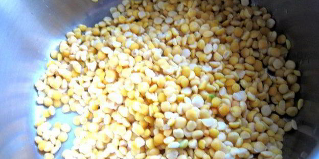 гороховый суп с копченостями и тыквой