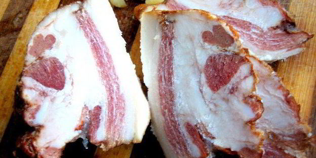 гороховый суп с копченостями и тыквой