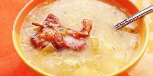 гороховый суп с копчеными ребрами