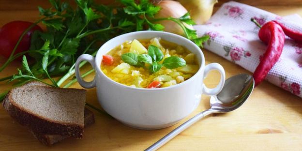 гороховый суп с курицей