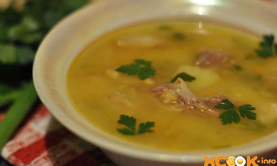 Рецепт горохового супа с мясом