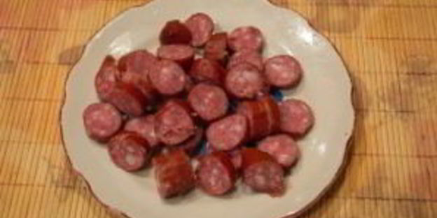 гороховый суп с охотничими колбасками