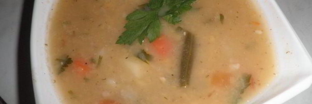 Гороховый суп с овощами