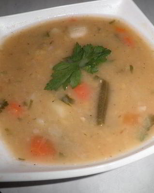 Гороховый суп с овощами